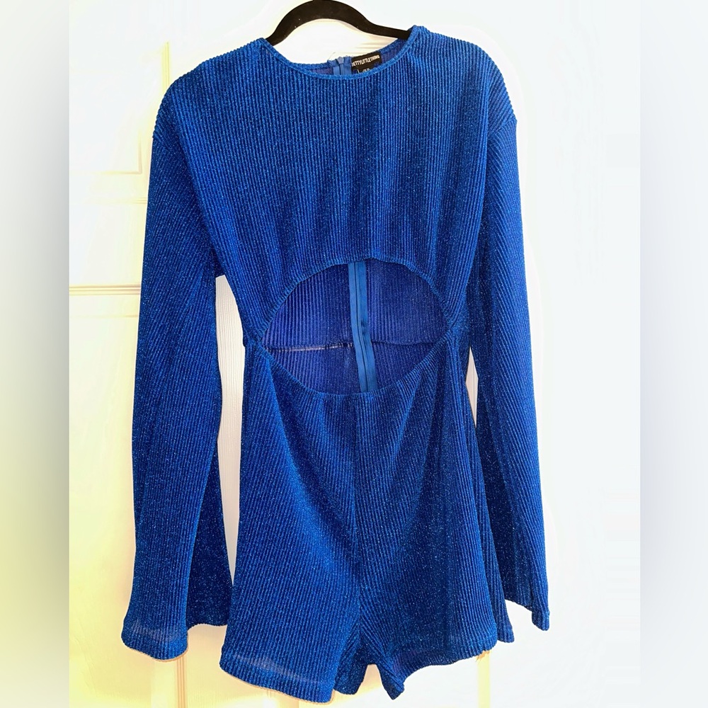 Pretty little thing blue romper